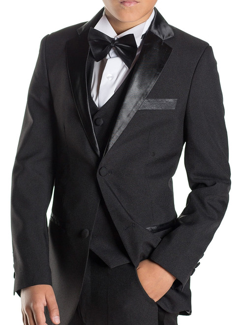 Boys black tudexo jacket - James