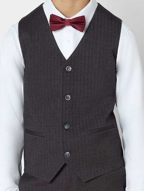 Dark grey waistcoat