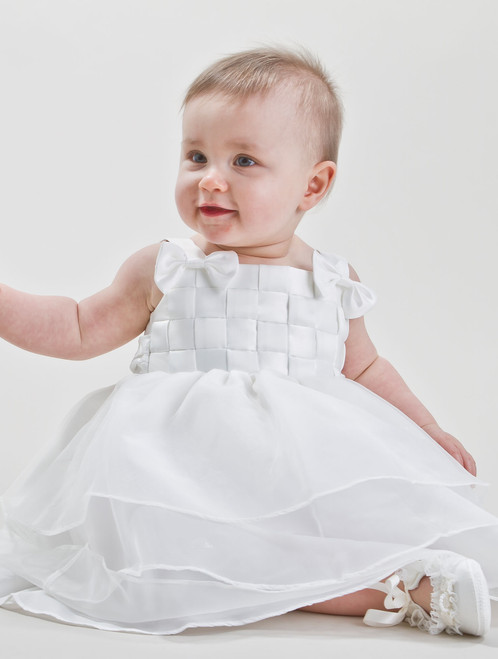 Baby girls christening dress