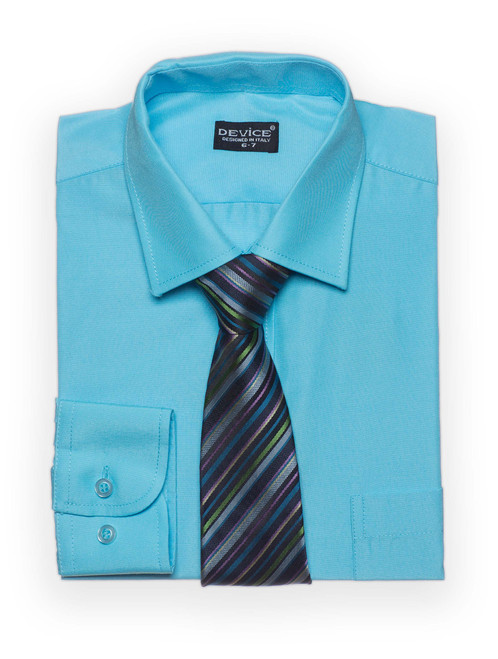 Boys aqua shirt