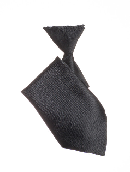 Boys black elasticated tie
