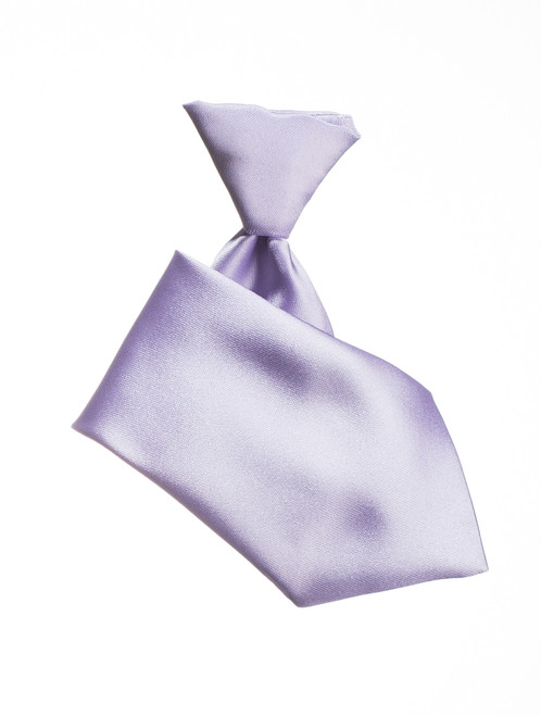 Boys lilac elasticated tie