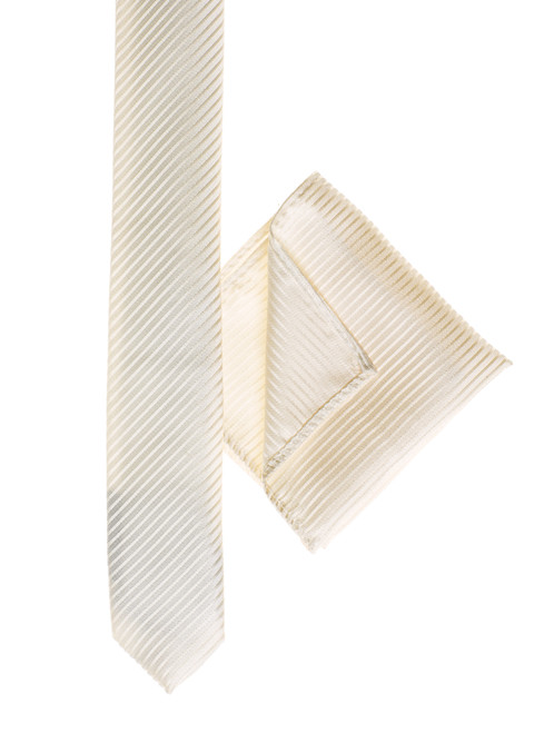 boys ivory suit hanky