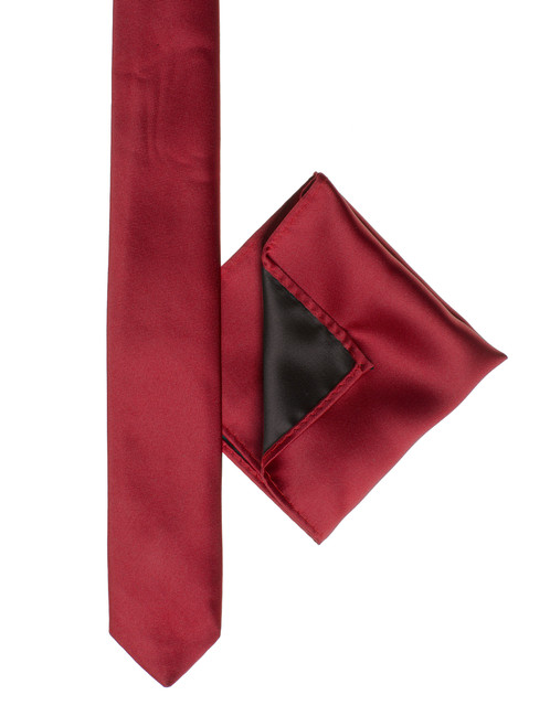 Boys red skinny tie