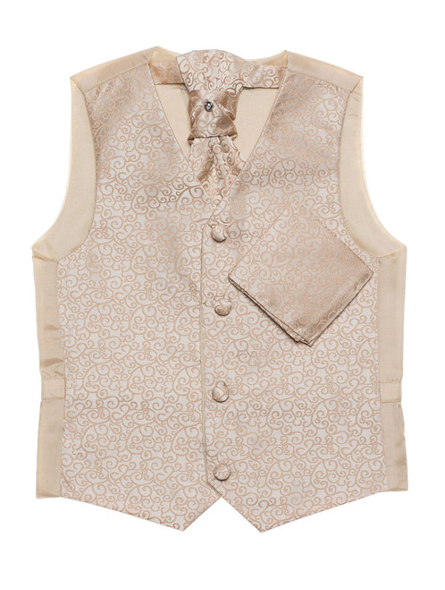 Boys gold waistcoat set