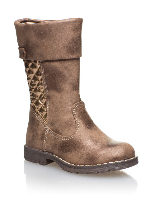 Girls gold boots