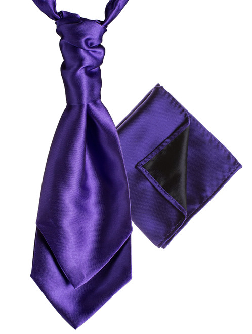 Purple cravat and hanky