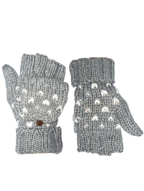 Grey mittens
