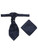 Navy cravat & pocket handkerchief