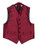 Boys burgundy waistcoat & cravat set