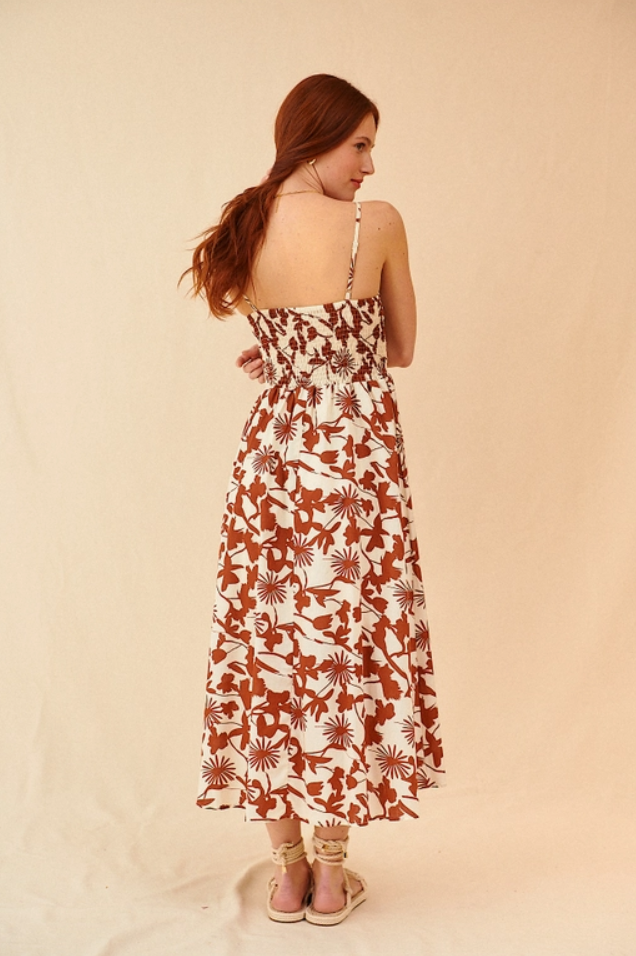 【完売品】サンサカエプチ　Laura smocked dress 完売品】サンサカエプチ Laura smocked dress Laura Cotton