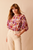 Seine Sangria Printed Blouse