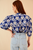 Seine Indigo Printed Blouse