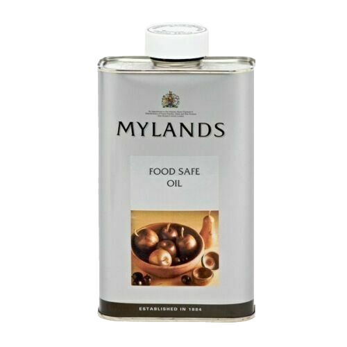 Mylands food safe oil ideal for chopping boards, butchers blocks and turned bowls alike.