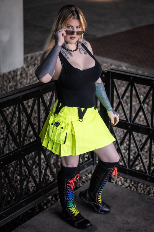 Versatta Neon Lights Mini Cargo Kilt - Special Edition