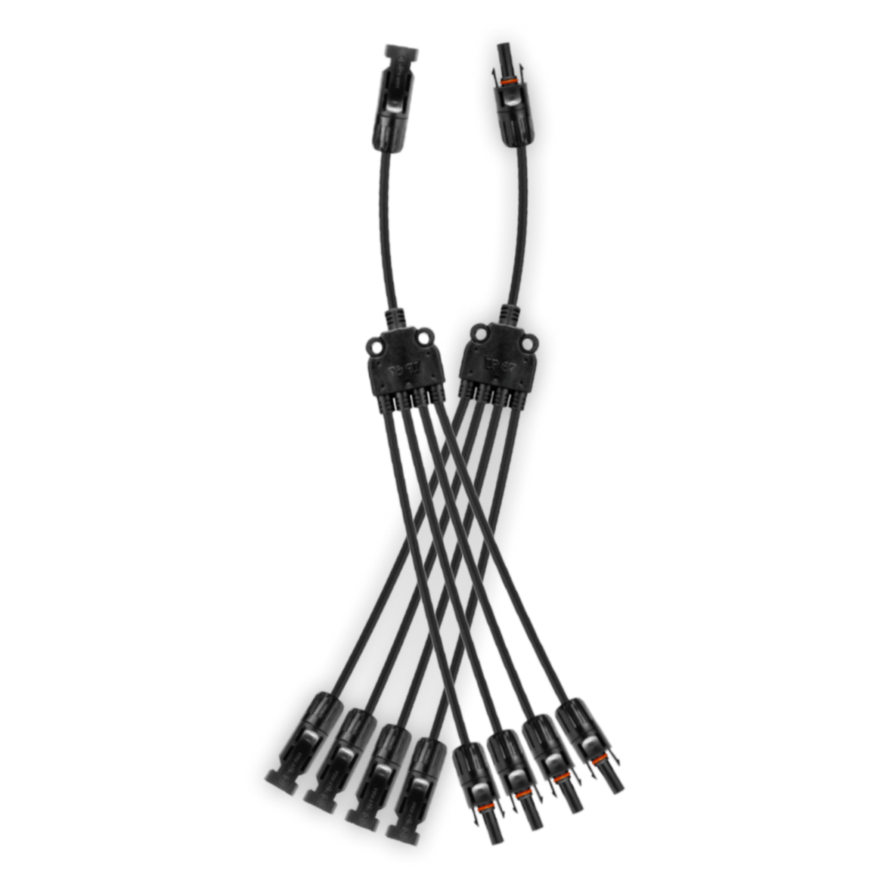 1 FT 12 AWG Flexible 4-1 Branch Parallel Connector Set (M/FFFF) (F/MMMM)
