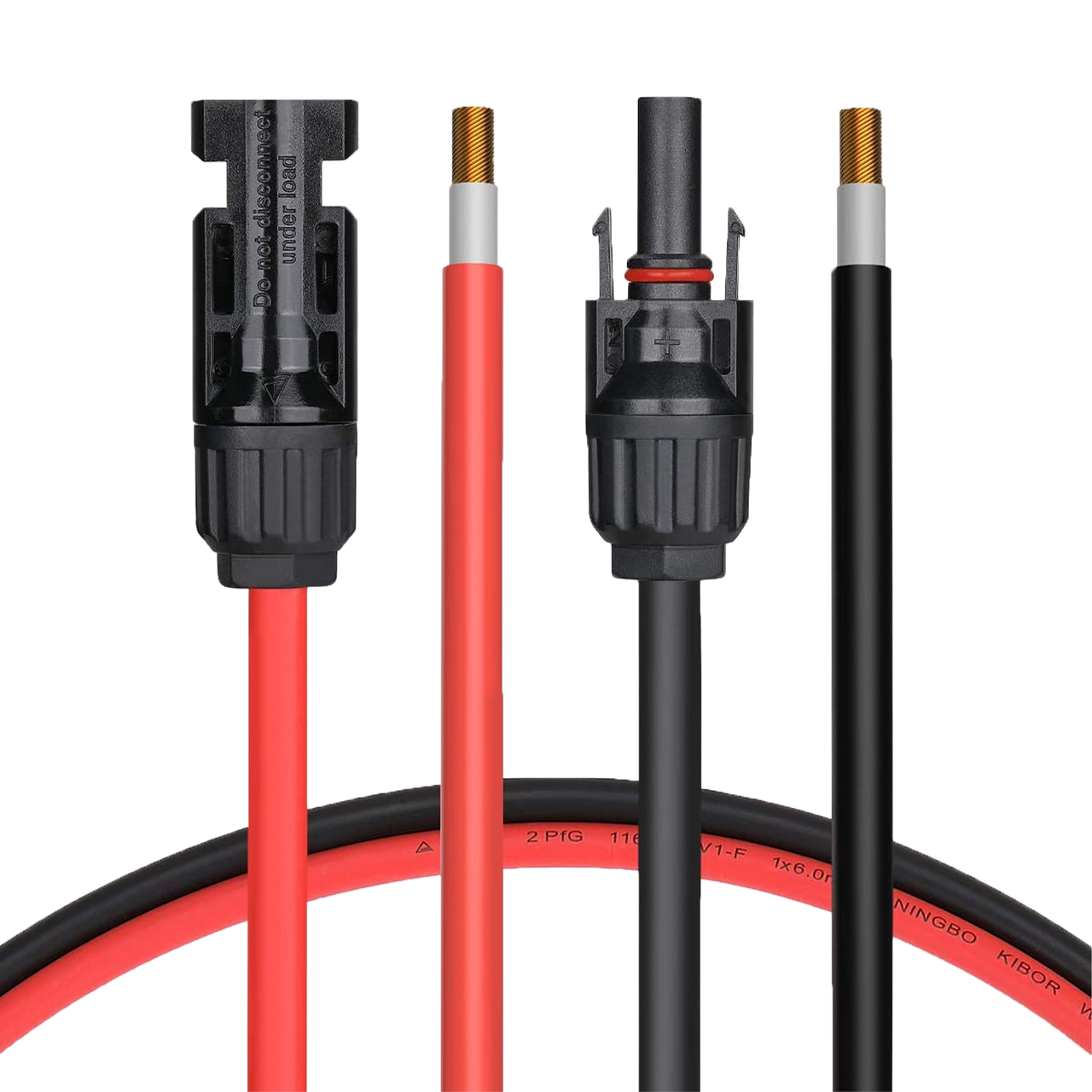 1pc Conexión 10awg 12awg Cable Extensión Solar Rojo + Negro - Temu