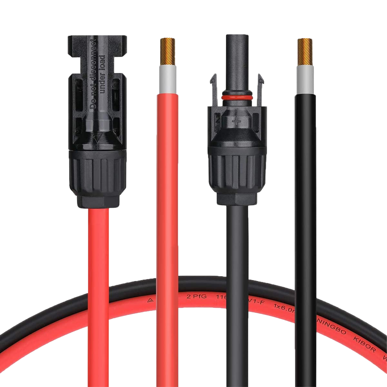 10 Gauge (AWG) Solar Panel Extension Cable Wire with Solar Connectors