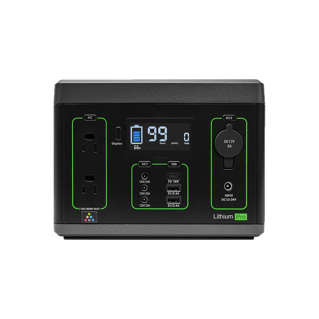 Newpowa Portable Solar Generator 700W Backup Lithium Battery Power Station,  537Wh LiFePo4 Powerbank AC 120V Outlet DC Wireless Charging, Pure Sine