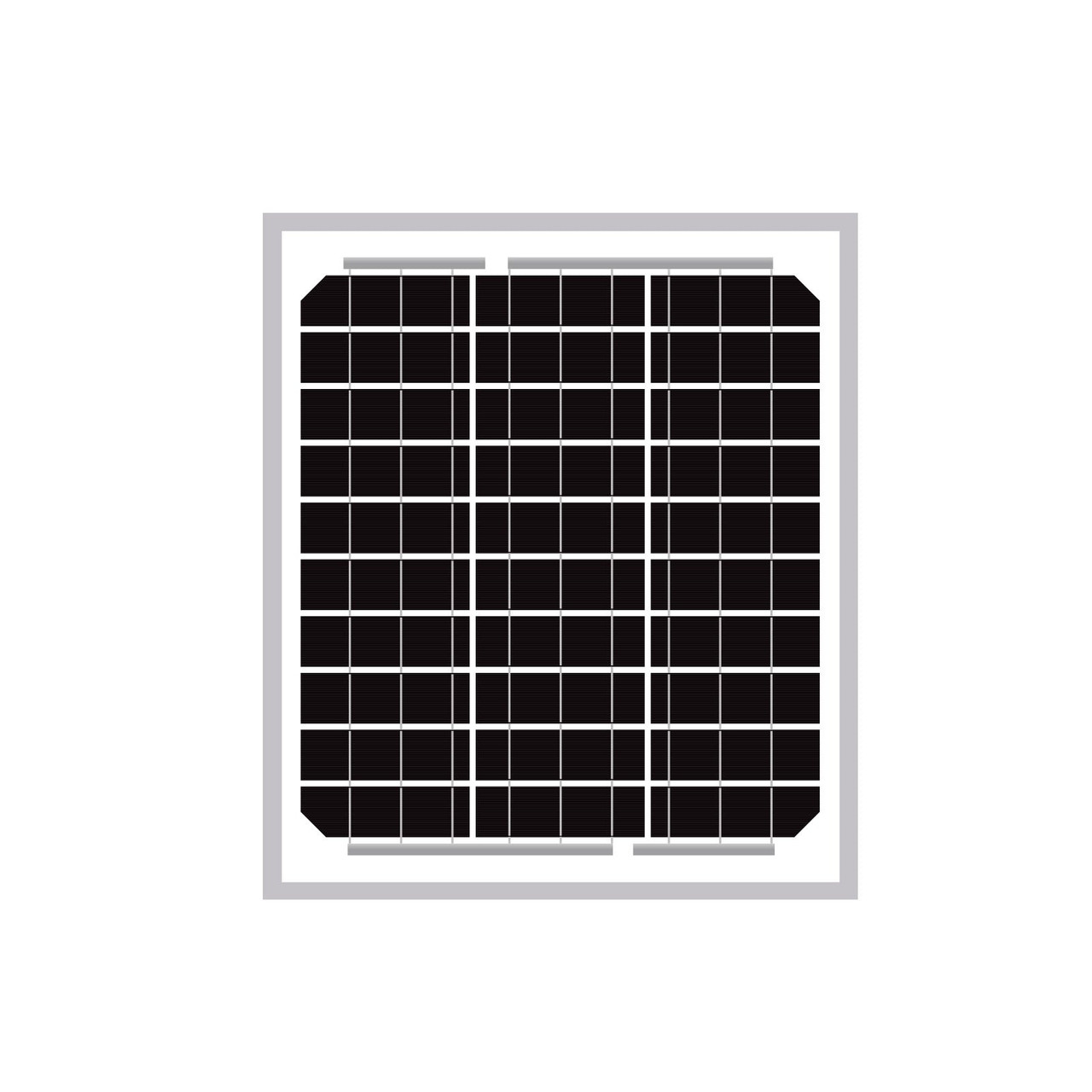 12v 10w Solar Panel Monocrystalline 355x252. 5yr Component Warranty