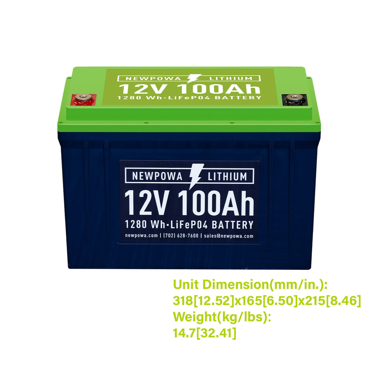 12v 100Ah Lithium LiFePO4 Battery – Kewei New Energy