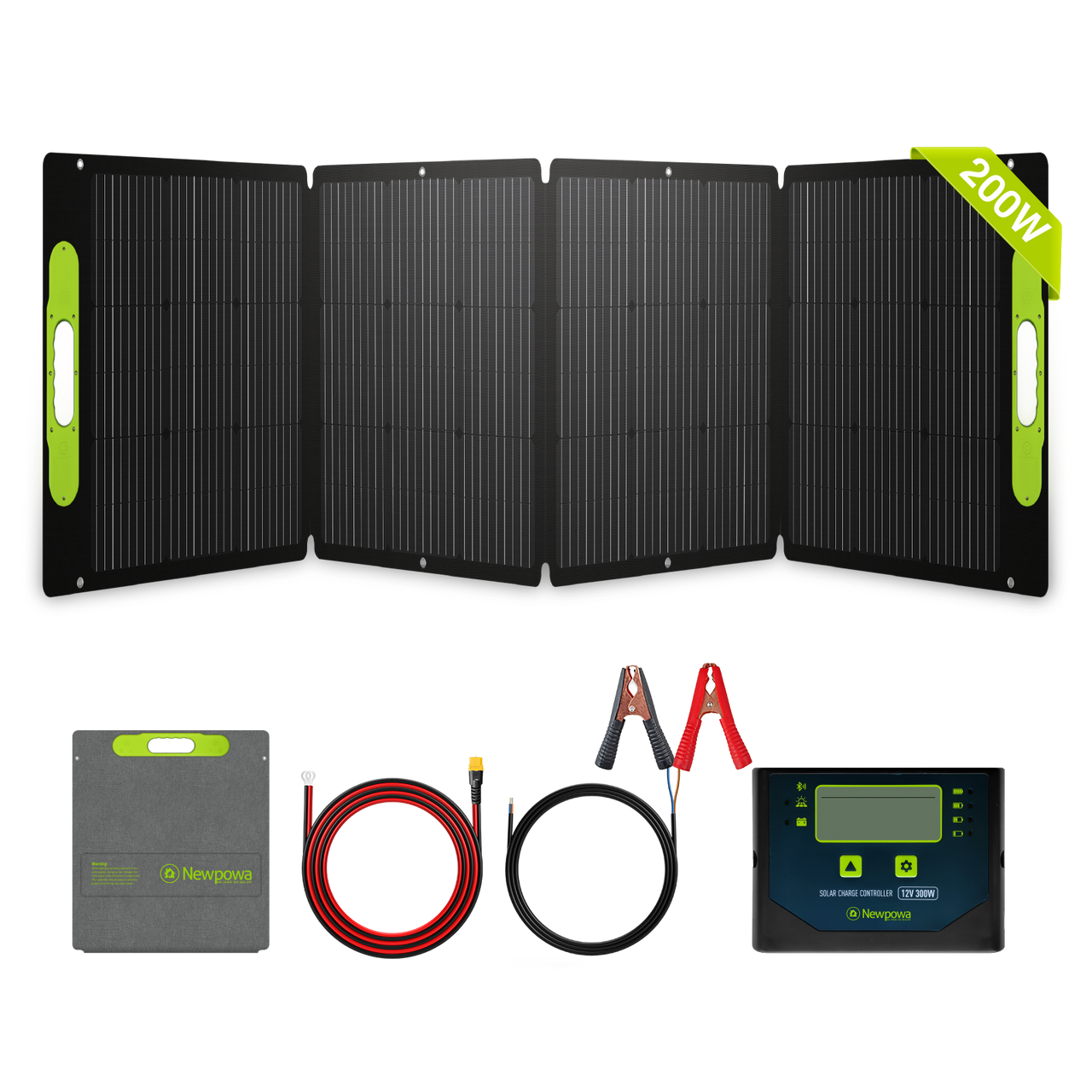 New 200W Lightweight Foldable Solar Panel Kit -Newpowa