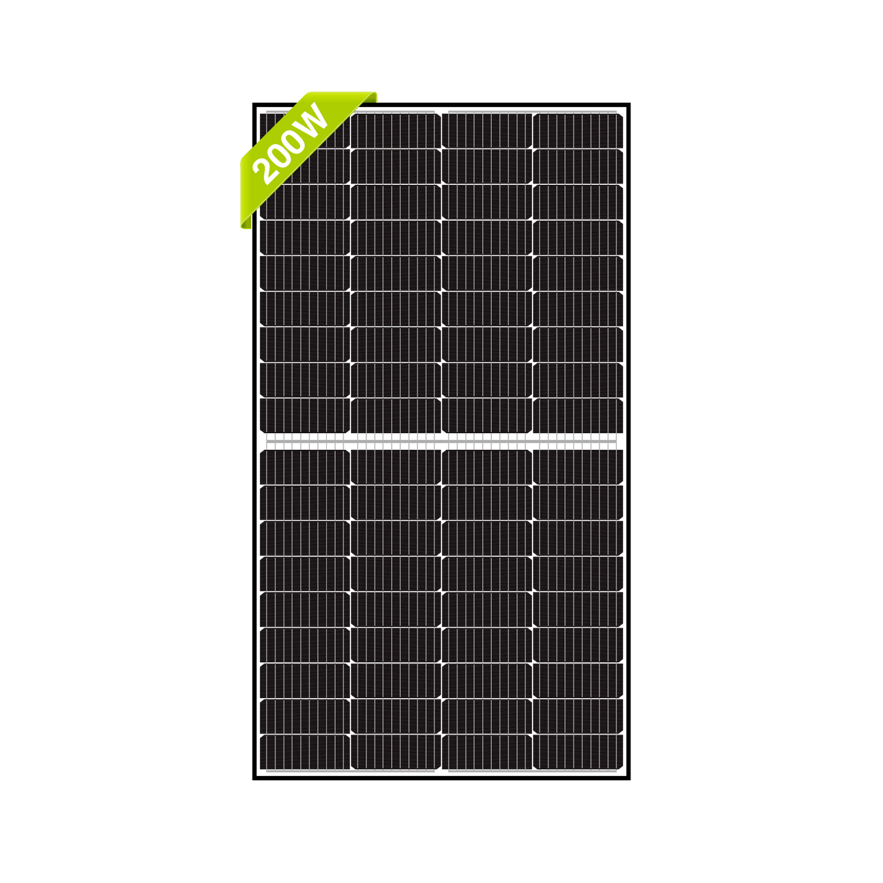 200W 12V Mono Bifacial Solar Panel w/ 9BusBar Technology -Newpowa