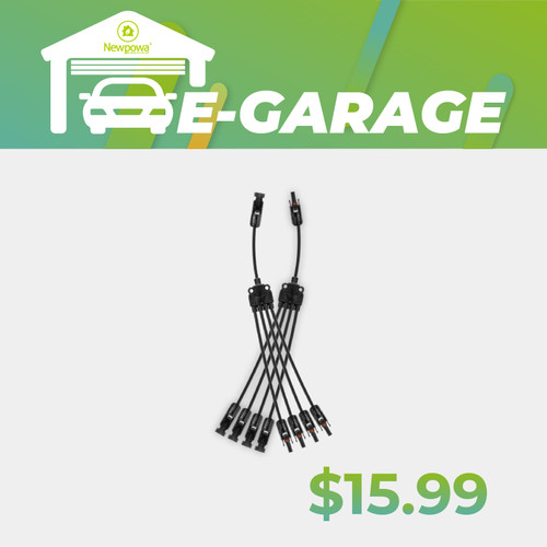 1 FT 12 AWG Flexible 4-1 Branch Parallel Connector Set (M/FFFF) (F/MMMM)