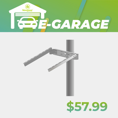 Double Arm Pole/Wall Side Mount (40W-100W Panels)