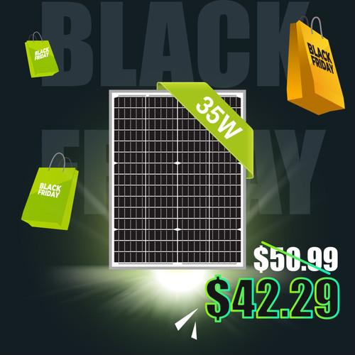 35W 24V Monocrystalline Solar Panel