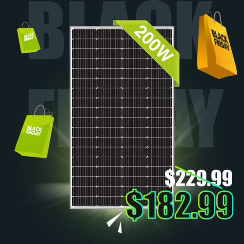 New 200W 24V Monocrystalline Solar Panel