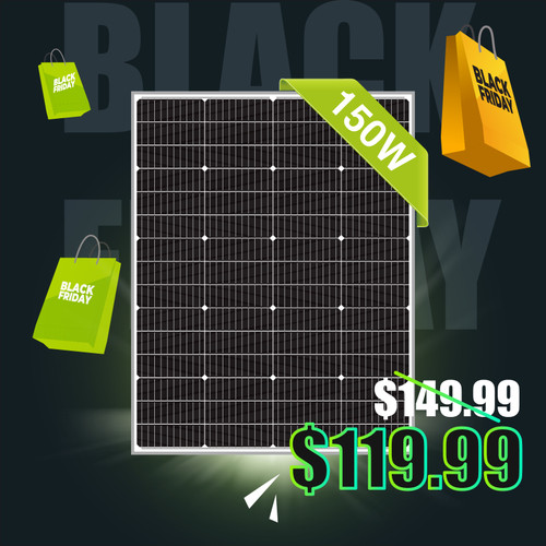 150W Monocrystalline 12V Solar Panel