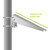 Single Arm Pole/Wall Side Mount (35W-50W Panels)