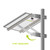 Double Arm Single Panel Pole Side Mount (200W Solar Panels)