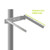 Double Arm Pole/Wall Side Mount (40W-100W Panels)