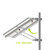 Double Arm Dual Panel Pole Side Mount (Up To 400W Solar Panels)