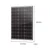 100W 12V Mono Bifacial Solar Panel