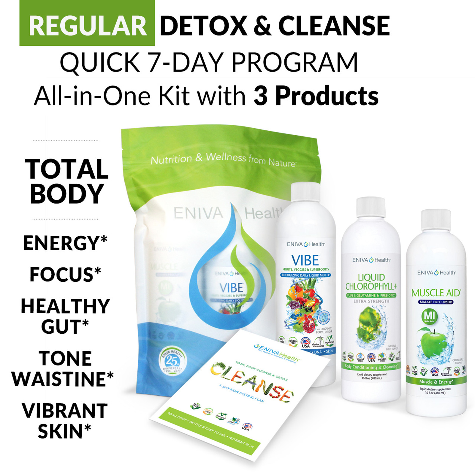 Best Full Body Detox Cleanse Kit Full Body Detox Kit | Easy 7-Day Detox and Body Cleanse | ENIVA Health