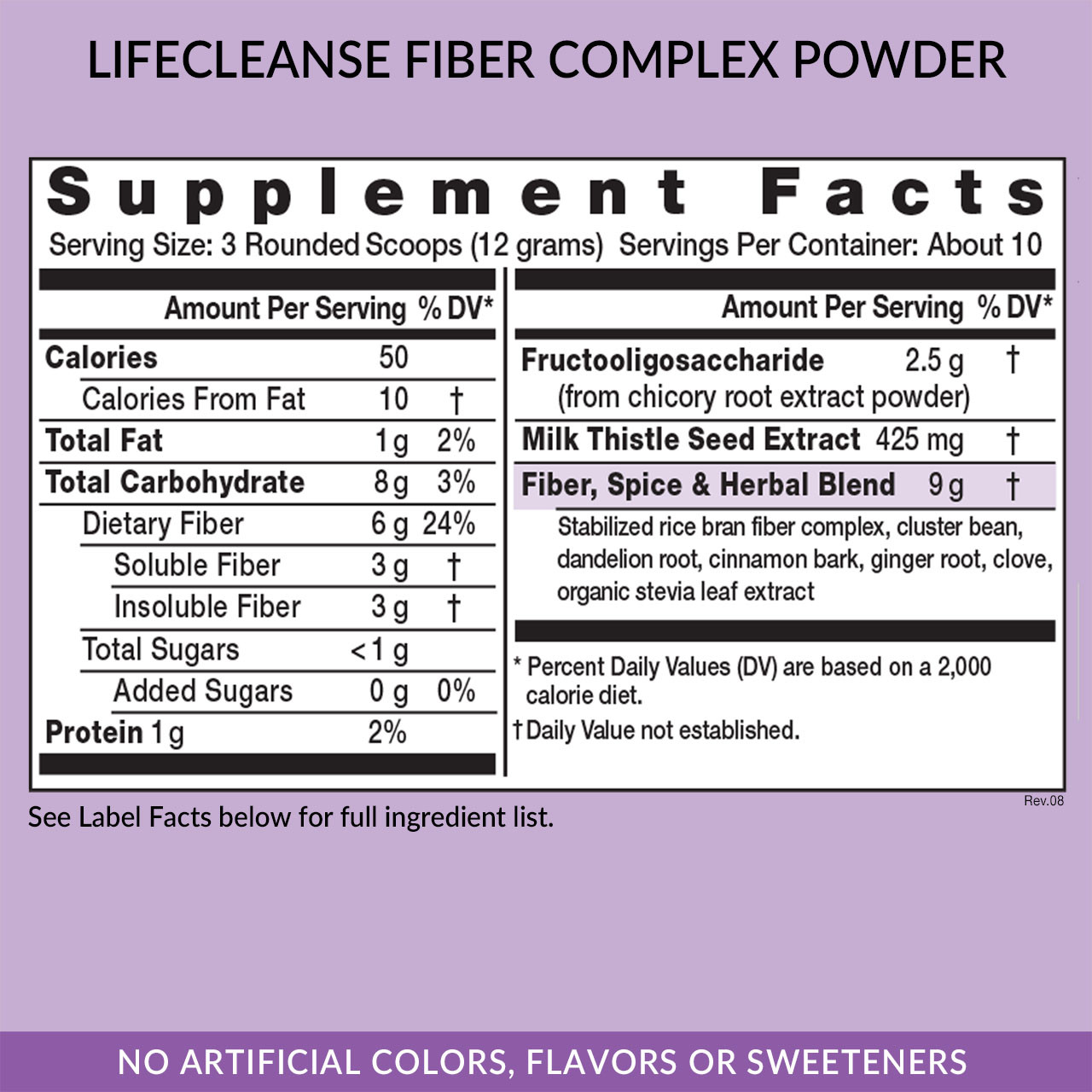 LifeCleanse Fiber Complex Powder - Eniva