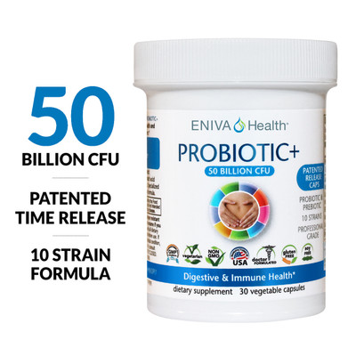 Eniva Lactobacillus Probiotic Complex, 30 caps, vegetable capsules, dietary supplement, optimize the health of digestive and intestinal environments, healthy balance of intestinal flora, bacteria aids balanced digestive and intestinal environments, proper nutrient absorption, assists during occasional GI distress, supports bowel regularity, healthy beneficial bacteria,* Product ID 12005