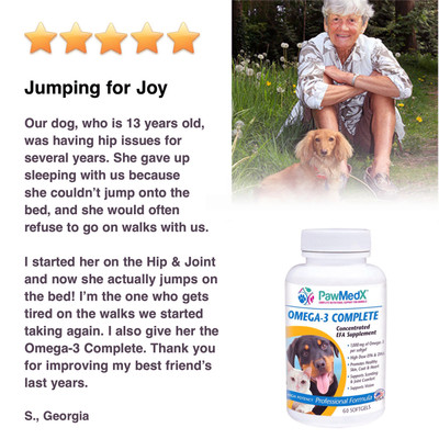 Jumping for Joy Testimony, Essential Fatty Acids for Dogs, Omega3
