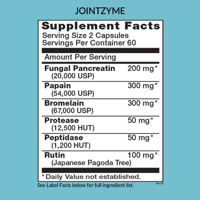 JointZyme Supplement Facts