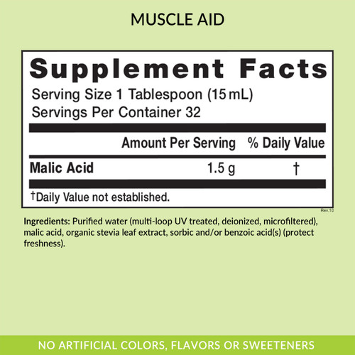Muscle Aid, 16 oz, dietary supplement, Supplement Facts