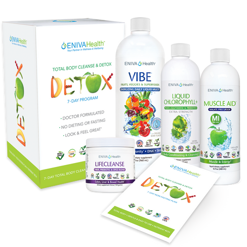 Detox DELUXE Bundle - PNG Format | Easy Deluxe Detox & Body Cleanse Bundle, Whole Body Natural Cleanse Kit - VIBE Fruit Flavor (32 oz), 7-Day Detox and Cleanse, No Fasting, Easy to Use, No Dieting, Natural Ingredients, Whole Body Detox, Product ID: 32023A
