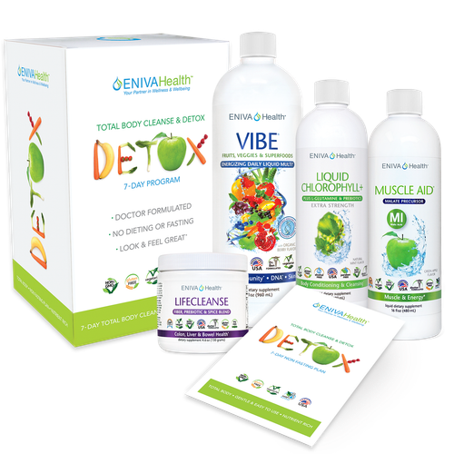 Detox DELUXE Bundle - PNG Format | Easy Deluxe Detox & Body Cleanse Bundle, Whole Body Natural Cleanse Kit - VIBE Fruit Flavor (32 oz), 7-Day Detox and Cleanse, No Fasting, Easy to Use, No Dieting, Natural Ingredients, Whole Body Detox, Product ID: 32023A