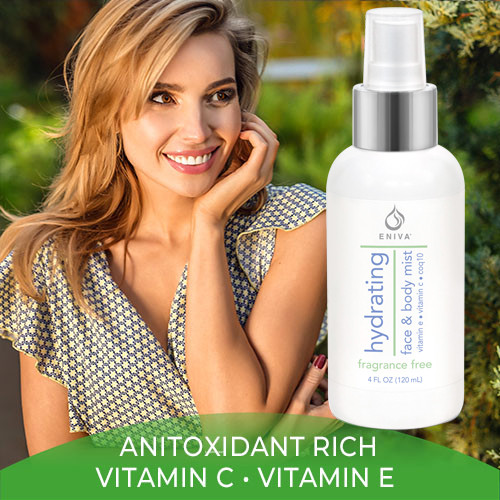 Premium Face & Body Spray, Woman Smiling, Antioxidant Rich for Beauty