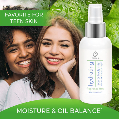 Teen Skin, Premium Face & Body Spray, Moisture & Oil Balance