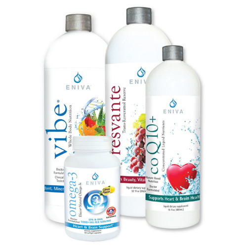 Brain - Nervous System Health Pack, Vibe Multi Vitamins & Minerals, ResVante Liquid Trans-resveratrol, CoQ10 Heart Health, Omega-3s - Essential Fatty Acids, Product ID 32032 Brain - Nervous System Health Pack, Vibe Multi Vitamins & Minerals, ResVante Liquid Trans-resveratrol, CoQ10 Heart Health, Omega-3s - Essential Fatty Acids, Product ID 32032