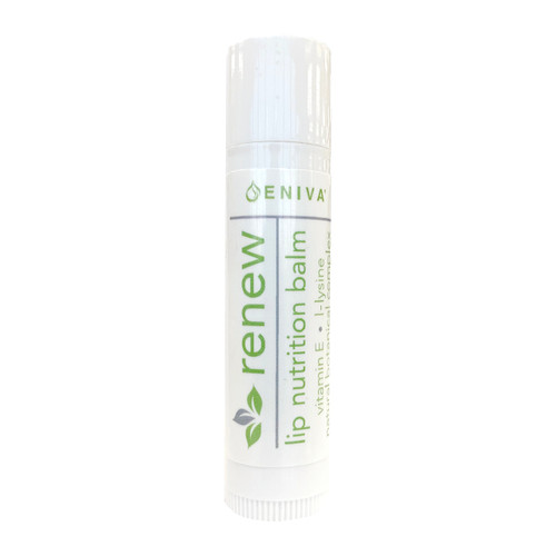 Eniva Renew Lip Nutrition, .15 oz, moisturizes lips, soothing plant nutrients, exotic oils, healthy t-Resveratrol, L-lysine, Green Tea and Vitamin E, smooth away cracks, refresh with essential oils,* Almond Oil, Sunflower Oil, Avocado Oil, Safflower Oil, Spearmint Oil, Safety Promise, No Parabens, No Phthalates, No MEA, TEA or DEA, No Glycols or Aluminum, No SLS or other sulfates, No Dyes or Artificial Fragrances