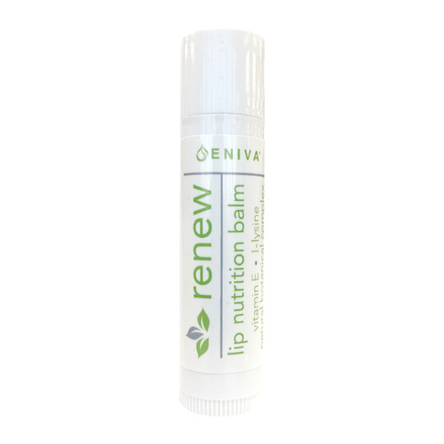 Eniva Renew Lip Nutrition, .15 oz, moisturizes lips, soothing plant nutrients, exotic oils, healthy t-Resveratrol, L-lysine, Green Tea and Vitamin E, smooth away cracks, refresh with essential oils,* Almond Oil, Sunflower Oil, Avocado Oil, Safflower Oil, Spearmint Oil, Safety Promise, No Parabens, No Phthalates, No MEA, TEA or DEA, No Glycols or Aluminum, No SLS or other sulfates, No Dyes